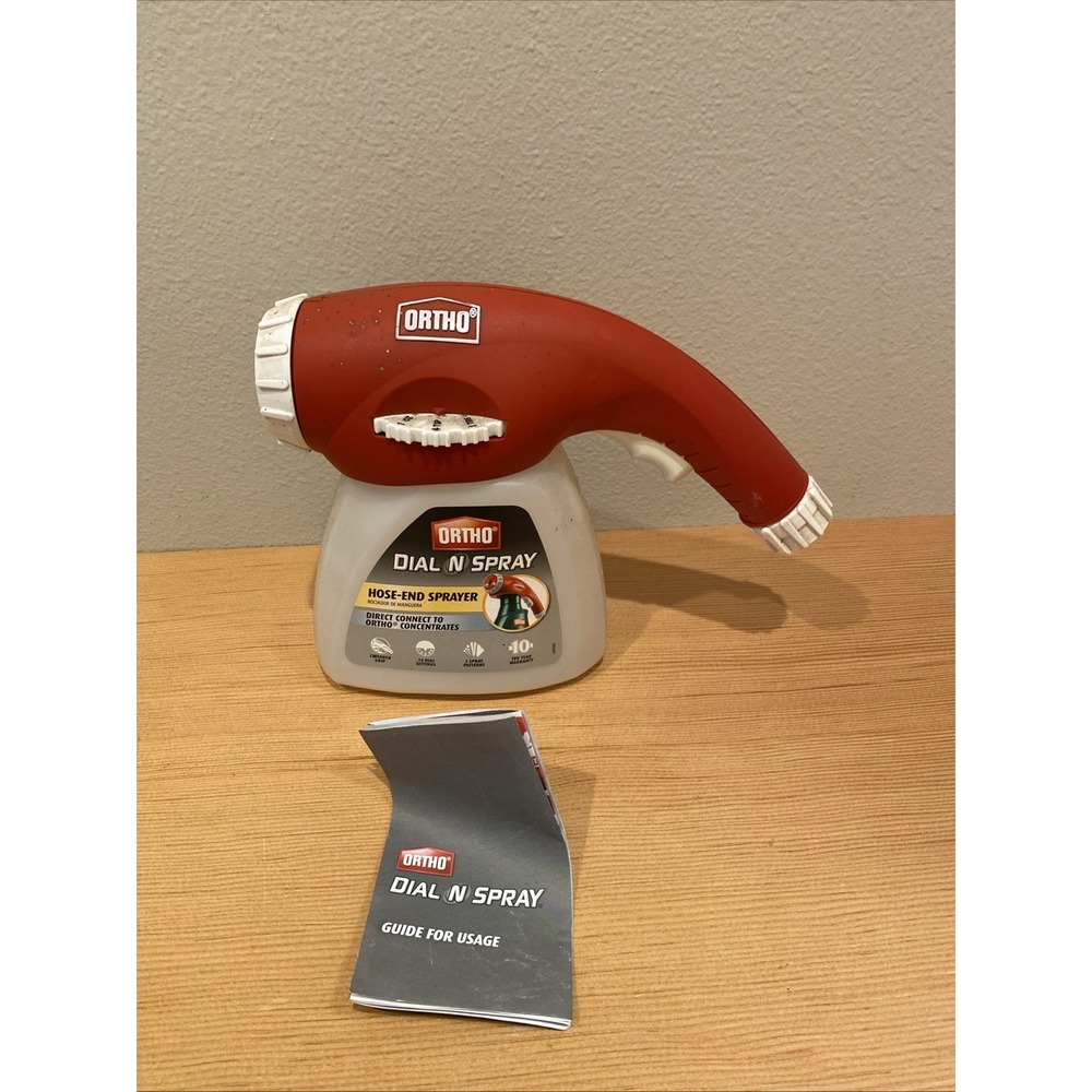 Ortho Dial N' Spray Hose Adjustable End Sprayer 2013 Clean On Inside‎